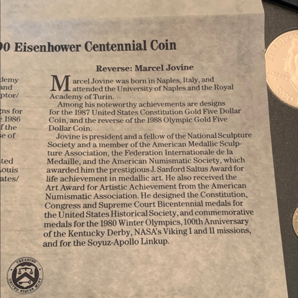 1990 US Mint Prestige coin collection box w plastic and velvet protective cover - Picture 9 of 16